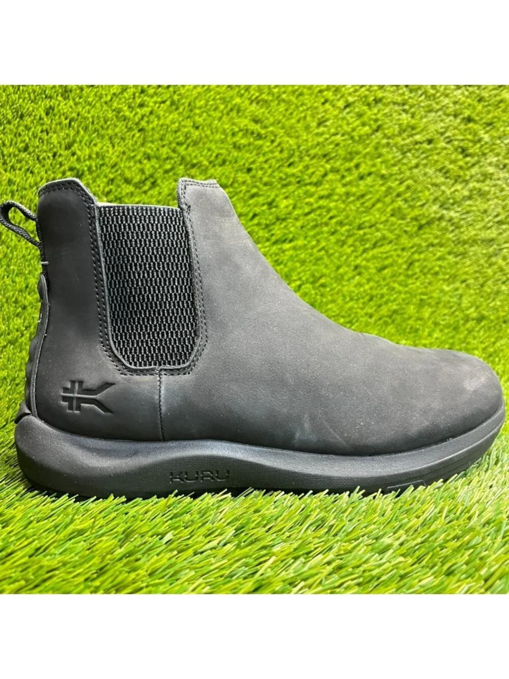 Kuru Draft Salo Mens Size 8.5 Triple Black Casual Outdoor Leather Chelsea Boots